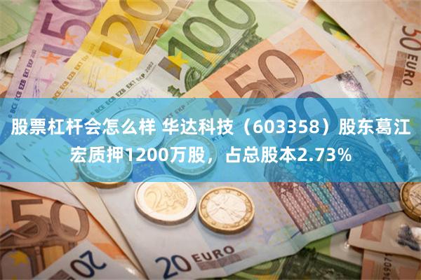 股票杠杆会怎么样 华达科技（603358）股东葛江宏质押1200万股，占总股本2.73%