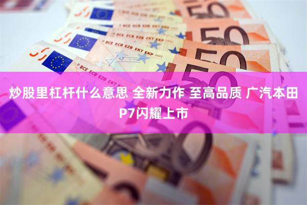 炒股里杠杆什么意思 全新力作 至高品质 广汽本田P7闪耀上市