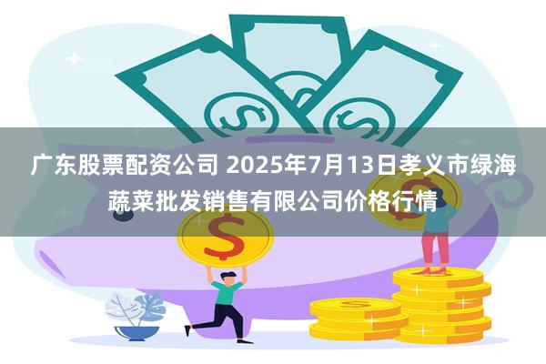广东股票配资公司 2025年7月13日孝义市绿海蔬菜批发销售有限公司价格行情